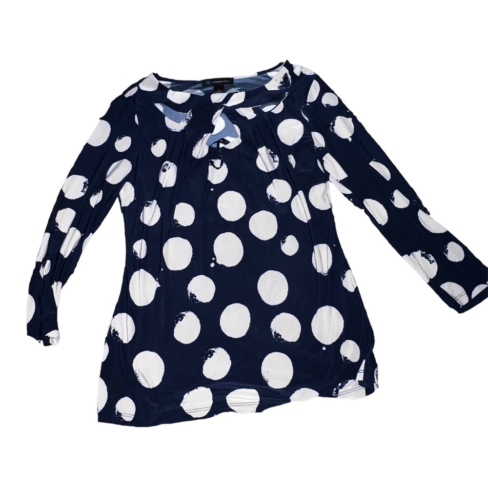 INC INTERNATIONAL CONCEPTS TOP M NAVY
BEIGE TAN